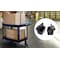 Luxor Heavy Duty Utility Tub Cart - 24.5" x 45.5" - Two Shelves with Outrigger Utility Cart Bins XLC11-B-OUTRIG - alternate 1